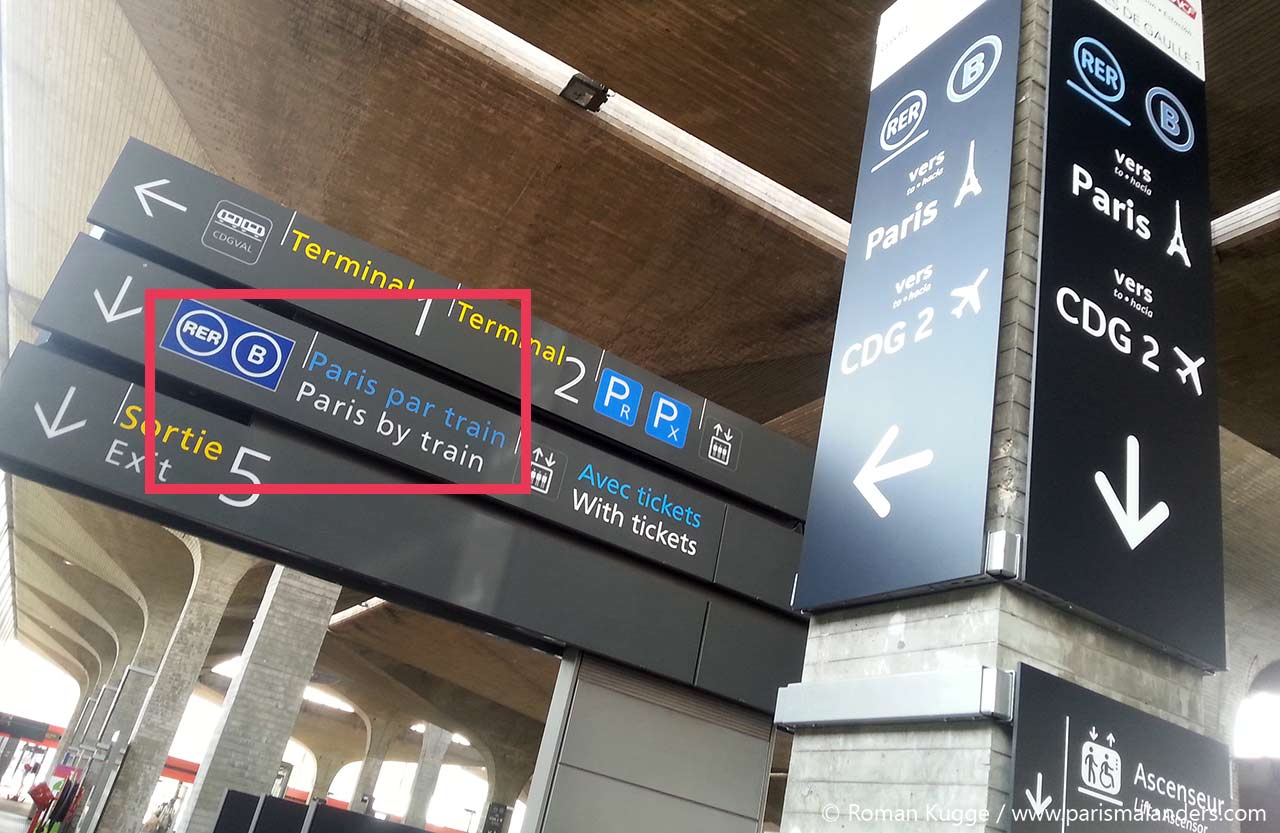 RER Flughafen Paris CDG Paris by Train