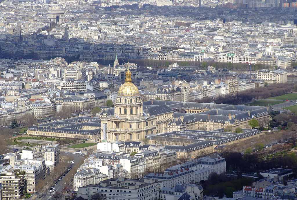 Blick Invalidendom Triumphbogen Tour Montparnasse