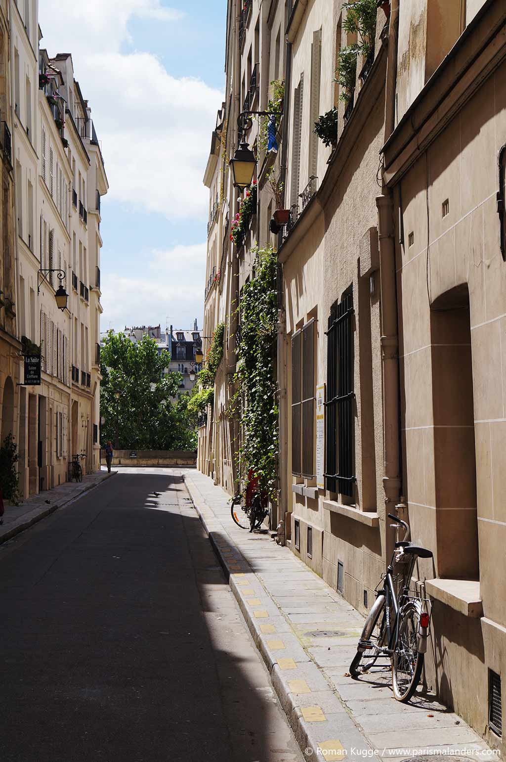 Romantische Strasse Paris Ile Saint Louis Romantischer Ort